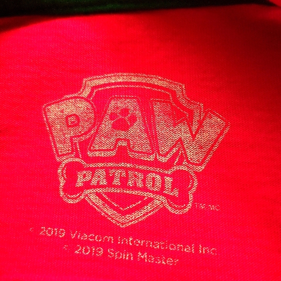 Paw Patrol red holiday long sleeved tee shirt - Picture 2 of 5